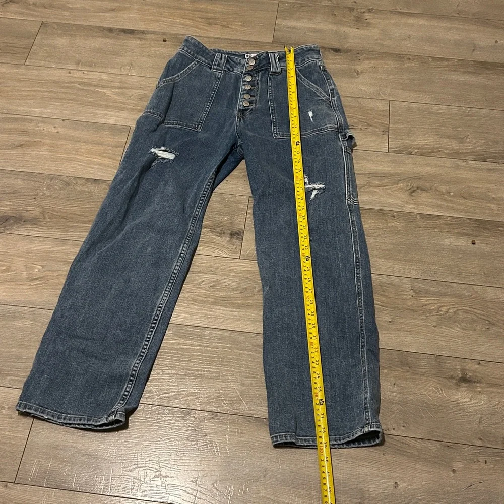 SO Relaxed Fit Distressed Blue Jeans - Picture 5 of 12